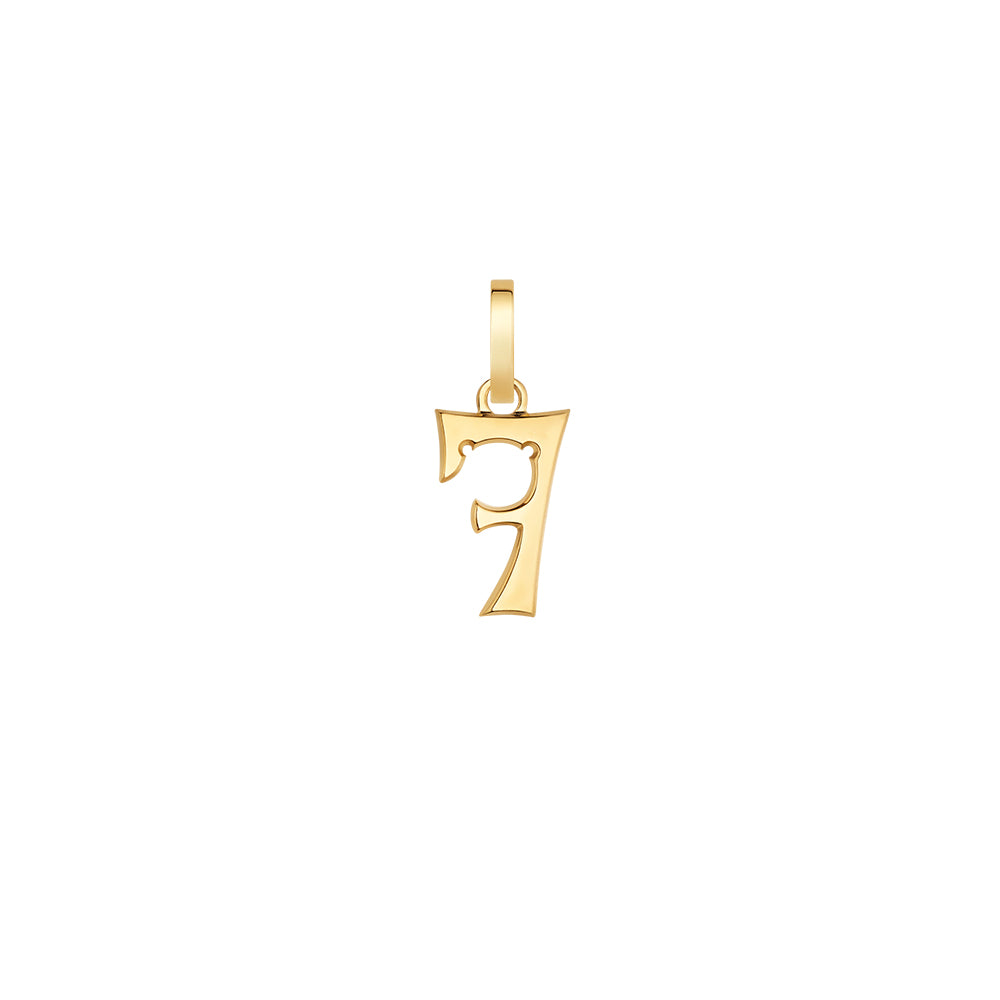 17.5mm Number pendant 7