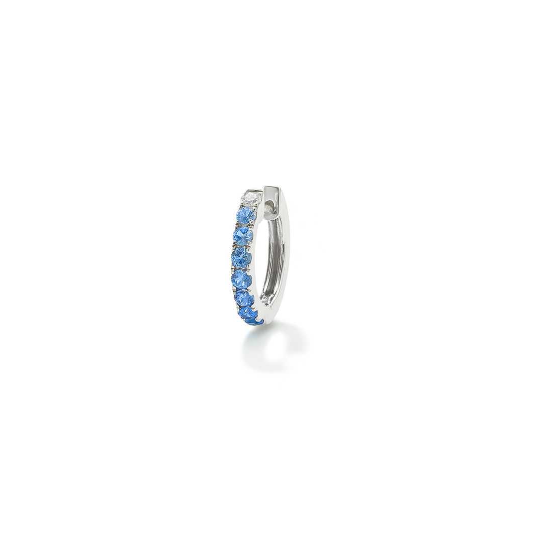Orb Hoop Large WG Blue Sapphire