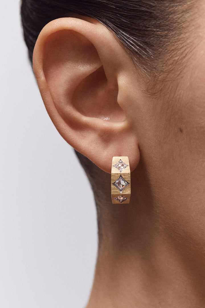 Coco diamond GM Ecrou earring