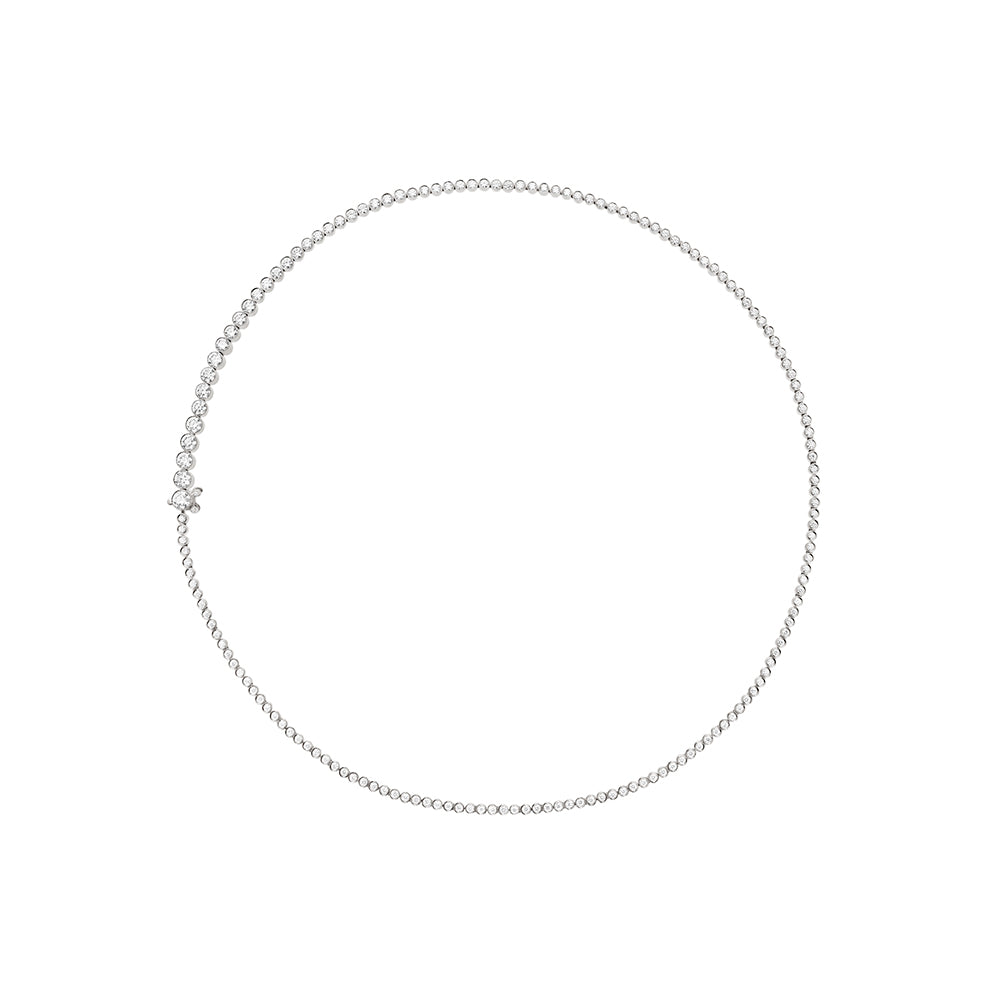 Collier de Tennis Classique Blanc