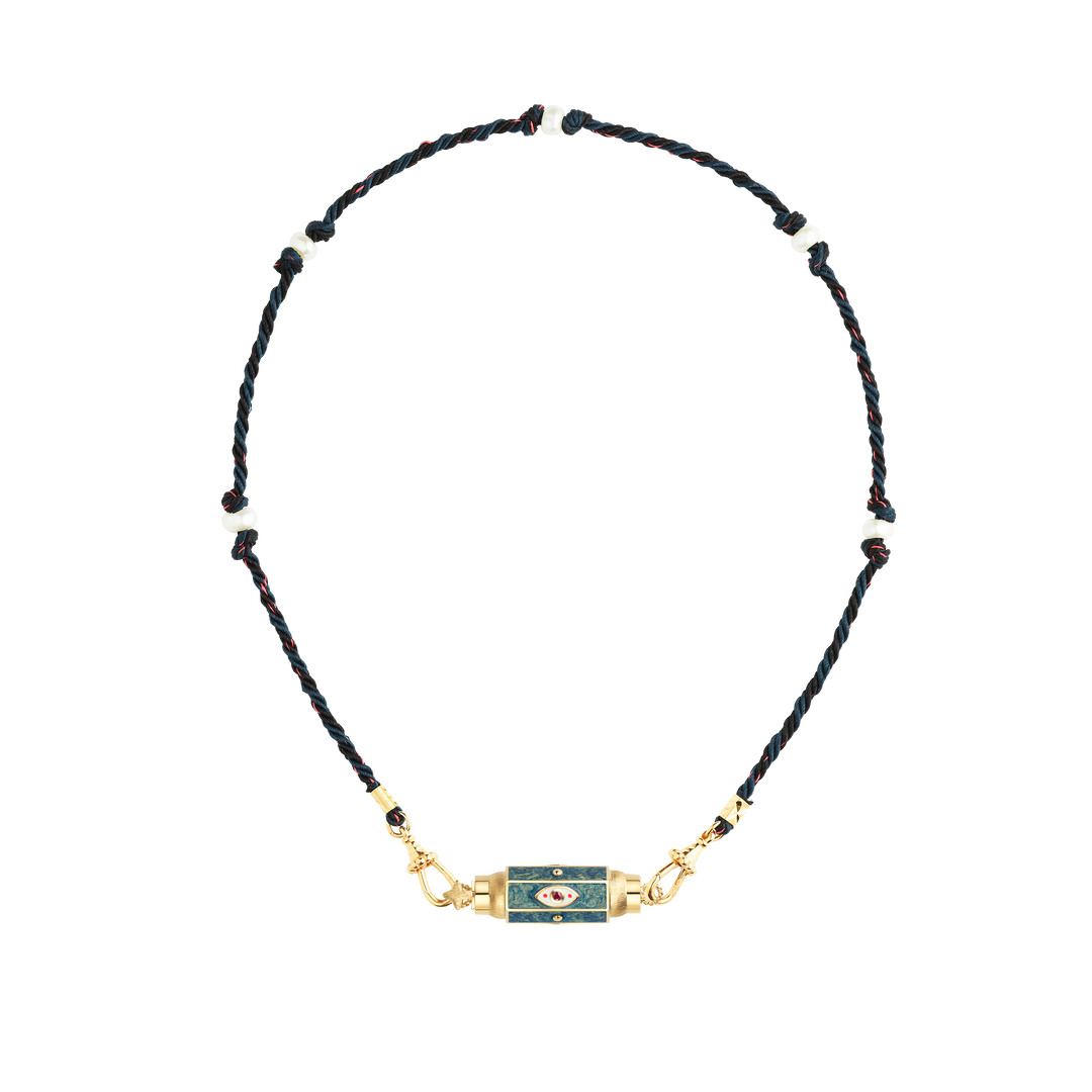 Green Evil eye baby locket