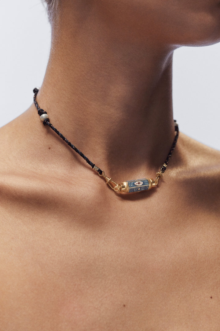 Green Evil eye baby locket