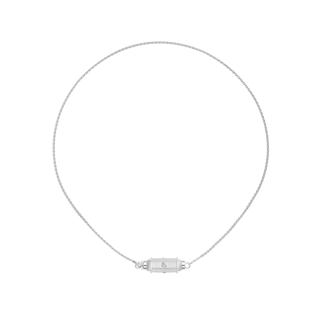 WG Diamond Micro coco locket necklace