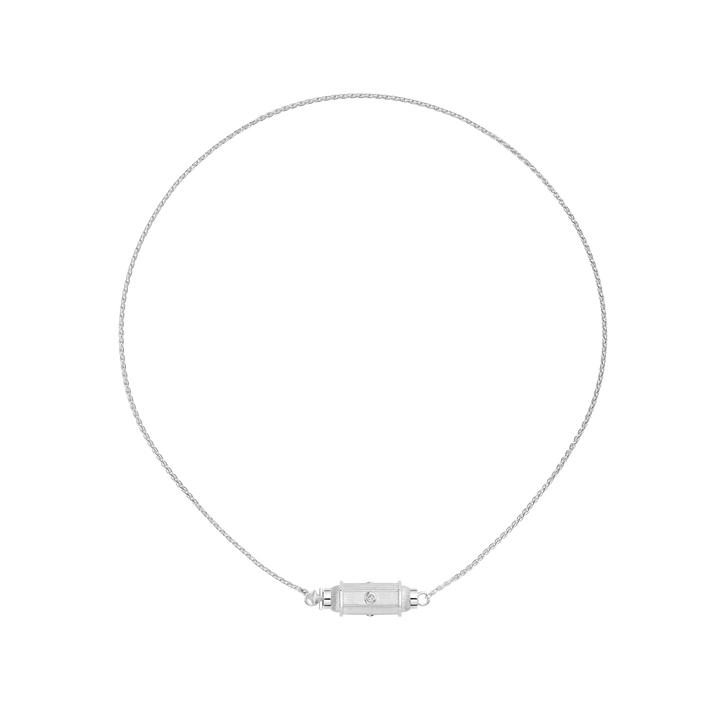 WG Diamond Micro coco locket necklace
