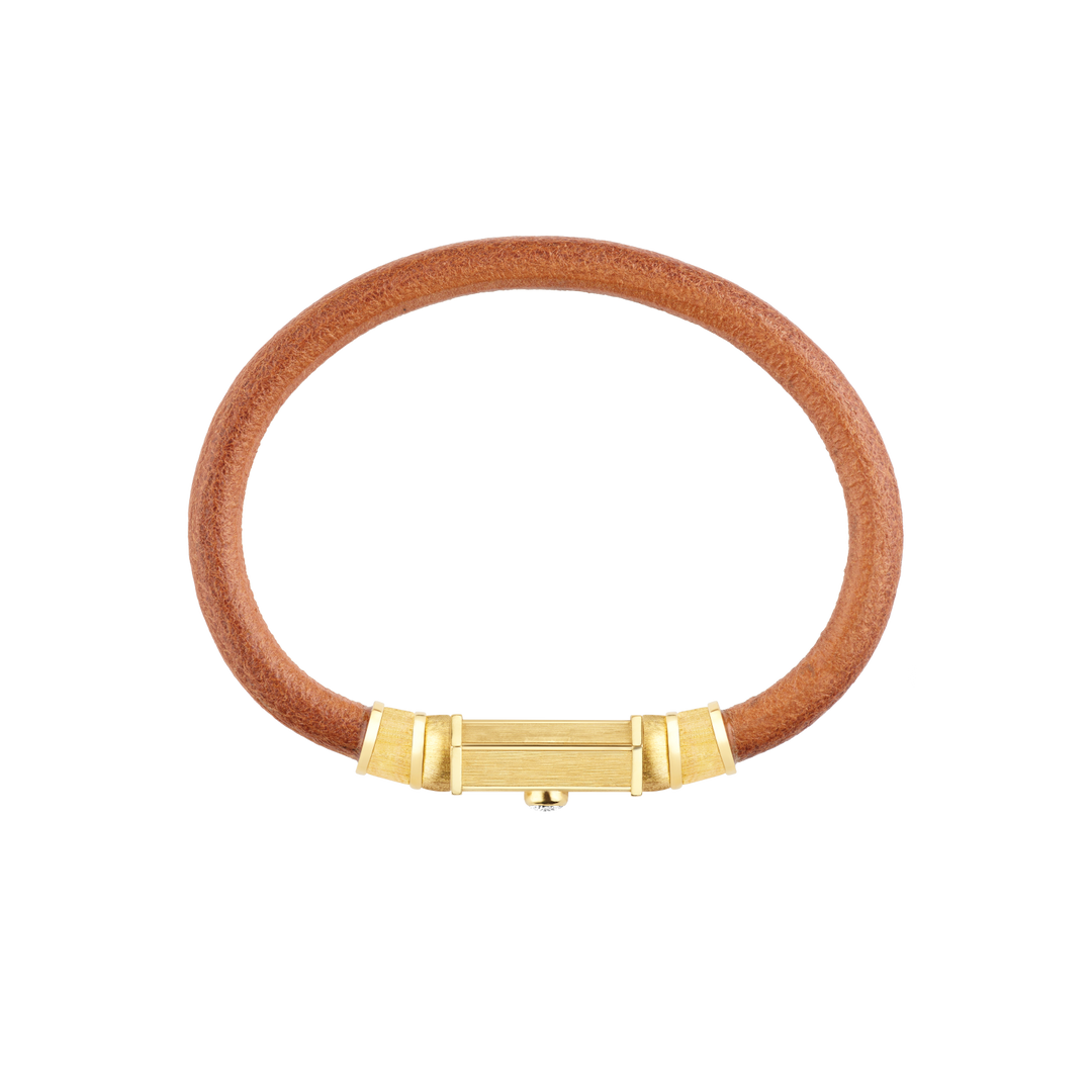Natural Lasso YG Locket bracelet with Diamond