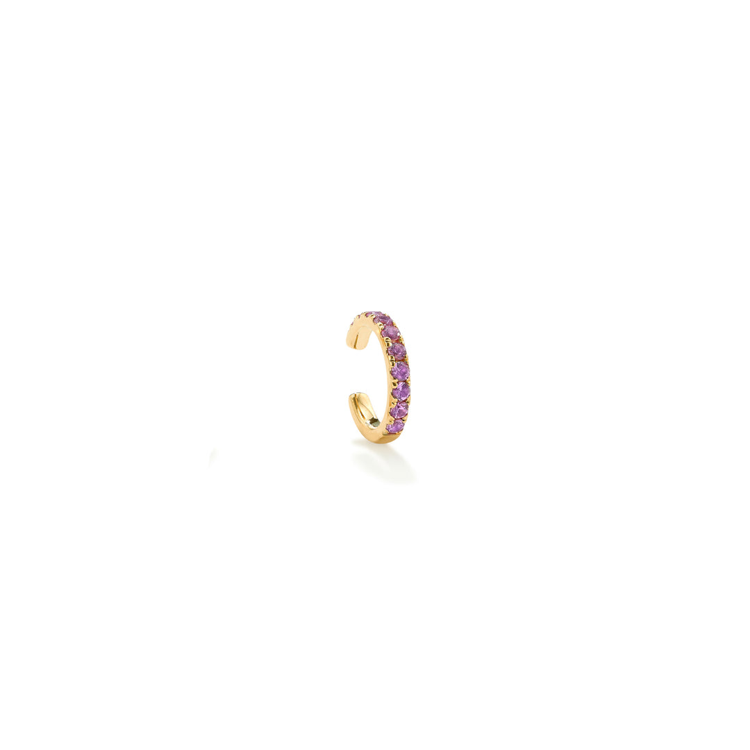 Orb Earcuff Medium Pink Sapphire