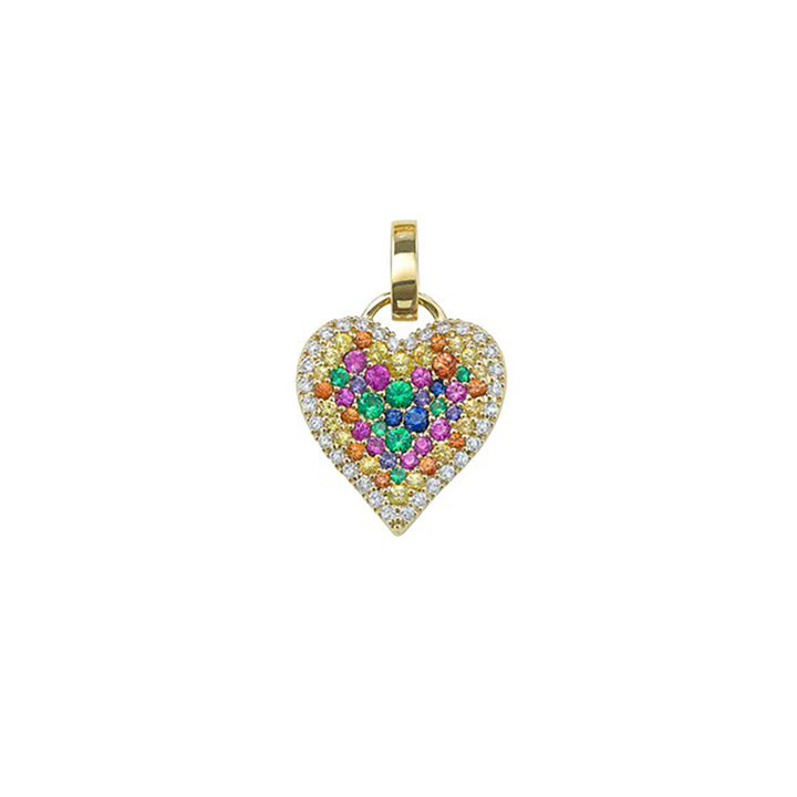 Fortune Heart Pendant Rainbow