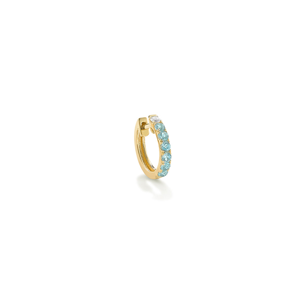Orb Hoop Midi Blue Topaz