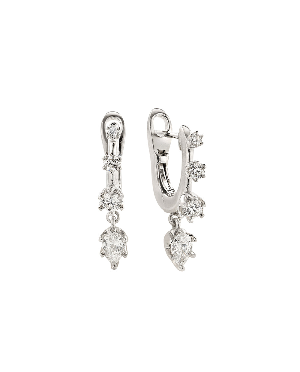 Daystar Hoop Earrings Large WG