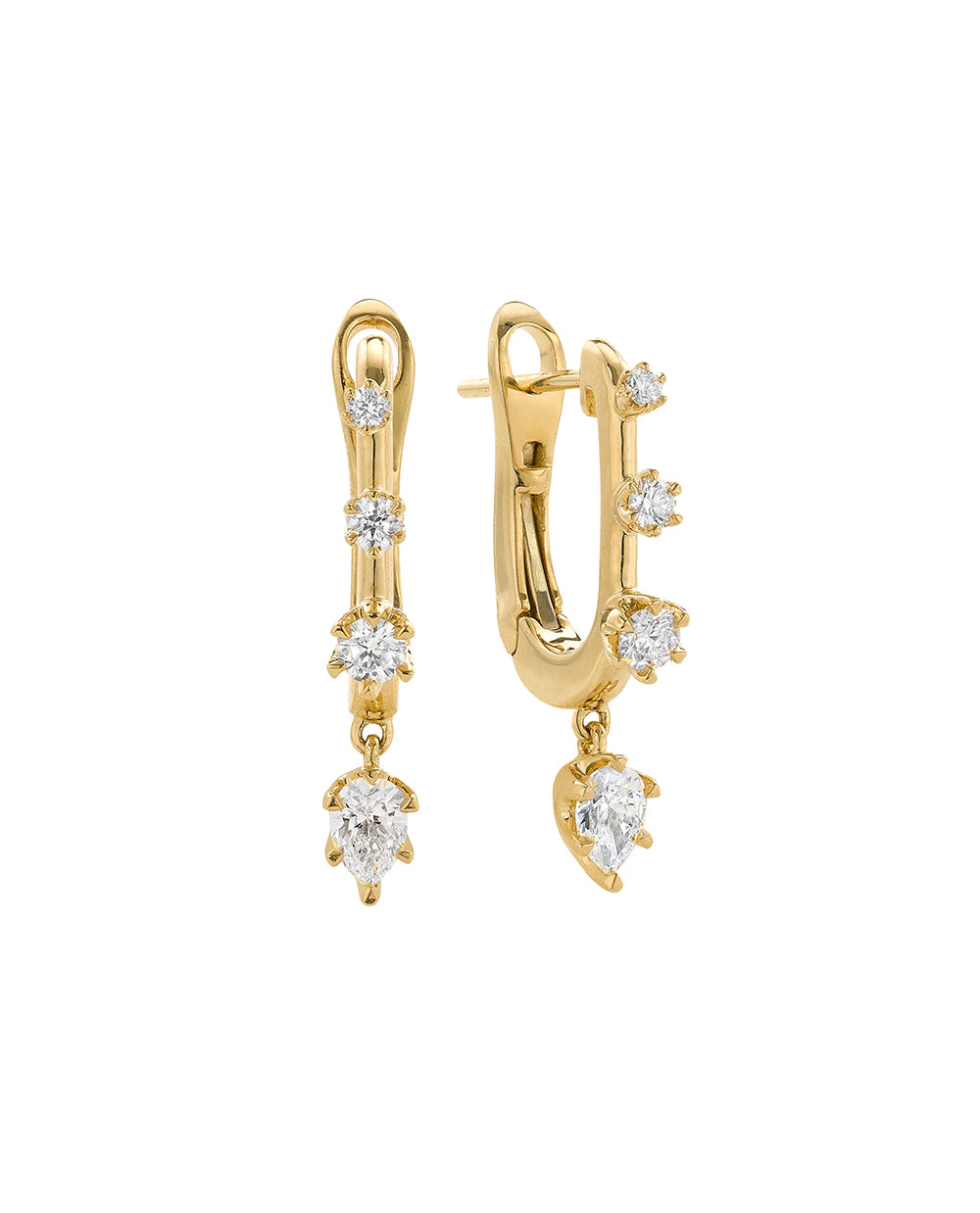 Daystar Hoop Earrings Large YG