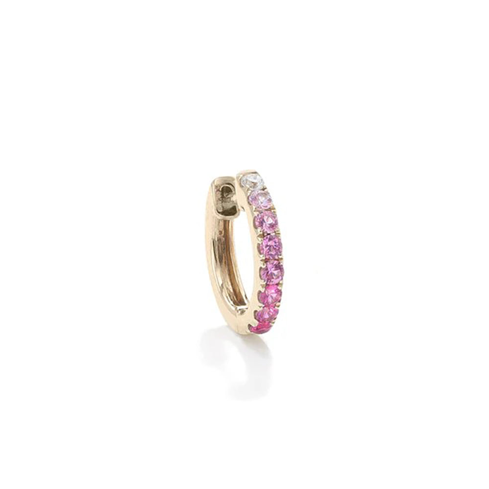 Orb Hoop Large Pink Sapphire