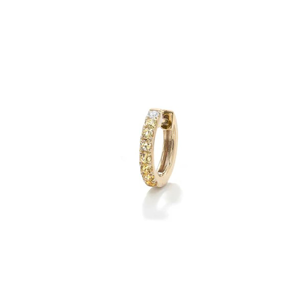 Orb Hoop Large Yellow Sapphire