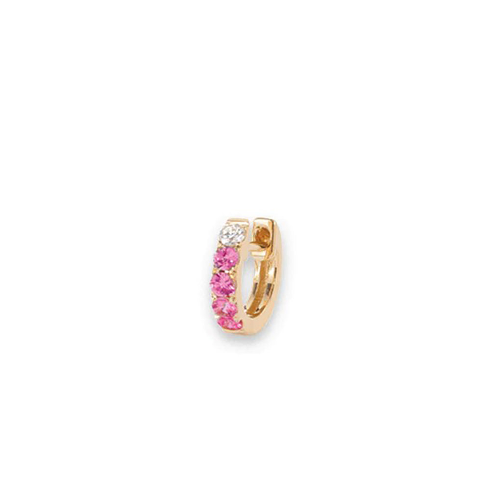Orb Hoop Medium Pink Sapphire