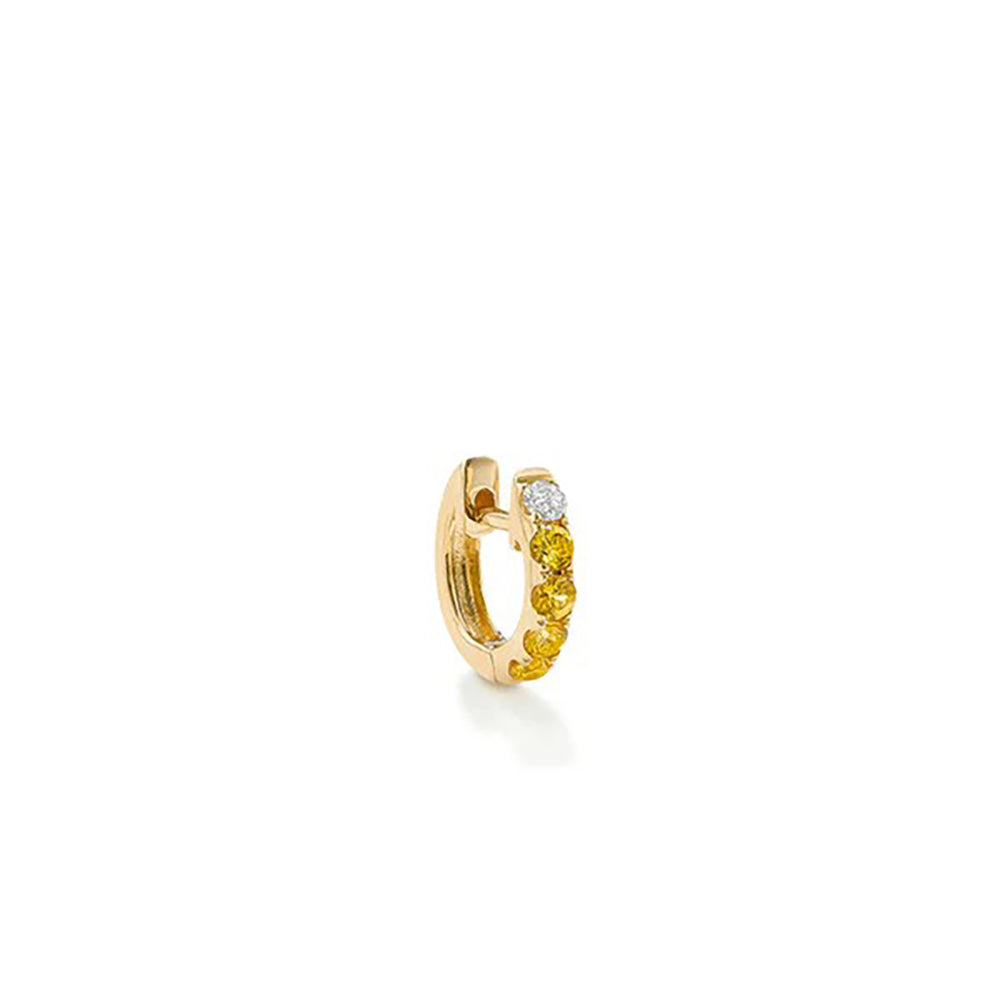 Orb Hoop Medium Yellow Sapphire