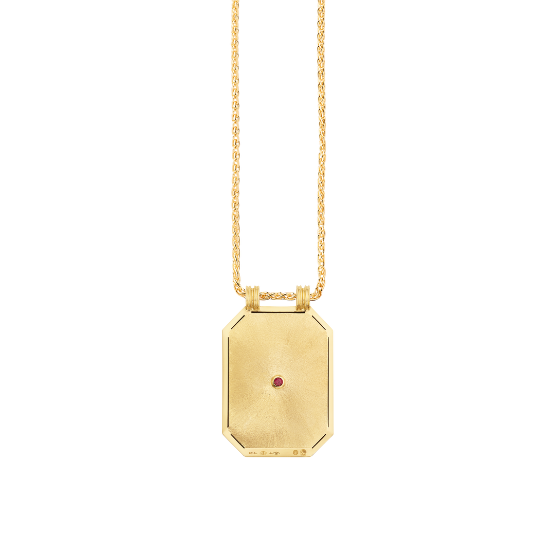 Love 26mm scapular on 44cm Spiga chain